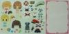 Popular Marine Style Kids 3D Dimensional Girl Dress Up Doll Stickers for MP3, Desk, Wall