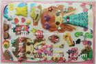 Custom Made Promotional 3D Puffy Dress Up Doll Stickers, 3D Foam Stickers with 2 Sheets
