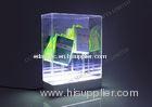 OEM Acrylic and Advertising transparent Crystal LED Light Box with custom logo For Advertisement