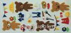 Lovely Little Bears Japan Style Layered 3D Fuzzy Stickers Colored Non-toxic Felt Sticker