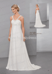 chiffon princess wedding dresses