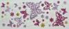 Japan Style Kawaii Colorful Shinning Butterfly PVC Foam Glitter Stickers with Rhinestones