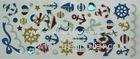 Hot Marine Blue Japan Style Shinning Dimond Foam Glitter PVC Stickers For Promotion Gifts
