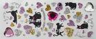 Promotional Japan Style Cats Love Heart Stickers Shinning Colorful PVC Foam Glitter Stickers