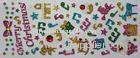 Merry Christmas Decorative Colorful Japan Style Shinning PVC Foam Glitter Stickers