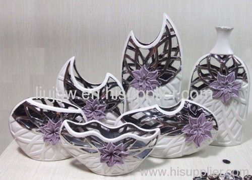 ceramic vases, flower fruit plate decoration