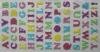 Custom Colourful Shinning 3D Dimensional Puffy Alphabet Stickers For Children Book Mark