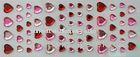 Wholesale DIY Crystal Sticker Decorate Wall Heart Shaped Stickers For Promotional Gifts