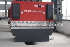 WC67Y-100/2500 hydraulic bending machine