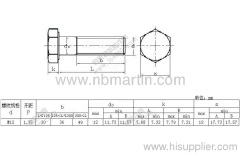 Hot dip galvanizing bolt M12