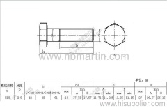 Hot dip galvanizing bolt M18