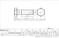 Hot dip galvanizing bolt M60