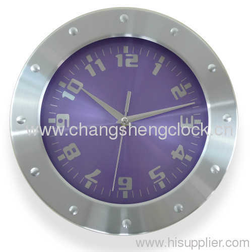 30.5cm /12inches aluminium wall clock