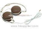 Brown Foldable Gold Plated I-Type Stereo ATH-FW5 Pottery Portable Audio Technica Headphones