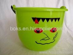 Halloween plastic buckets handle