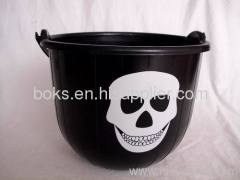 Halloween plastic buckets handle