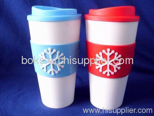 plastic double wall Christmas beverage cups