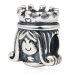 european Silver Cow Charm Beads
