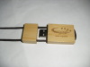 eco friendly wooden/bamboo usb flash drive with laser engraved logo