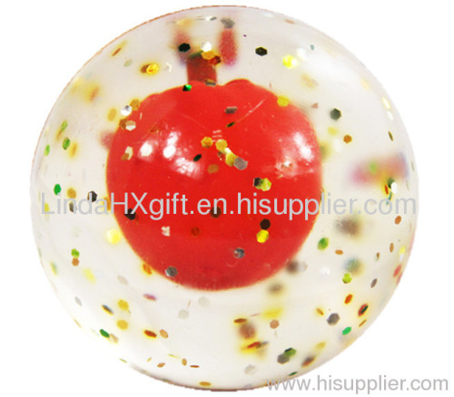 3D Bouncing ball with glitter