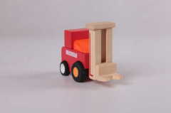 construction works series - forklift wooden toys gift wooden car