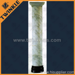 green marble stone column