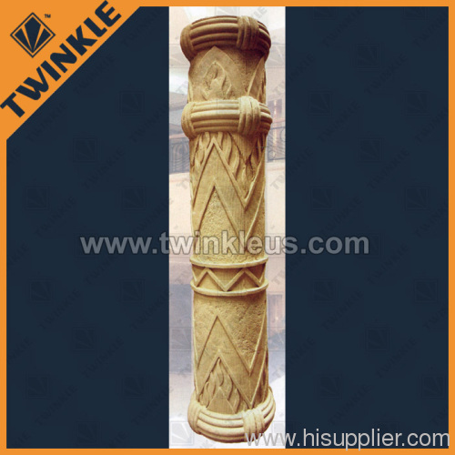 carved decorative stone pillar