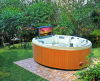 5 persons round outdoor Jacuzzi
