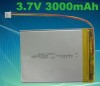 3000mAh 3.7v Rechargeable Lipo used for monitor control