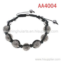 crystal bead shamballa bracelet