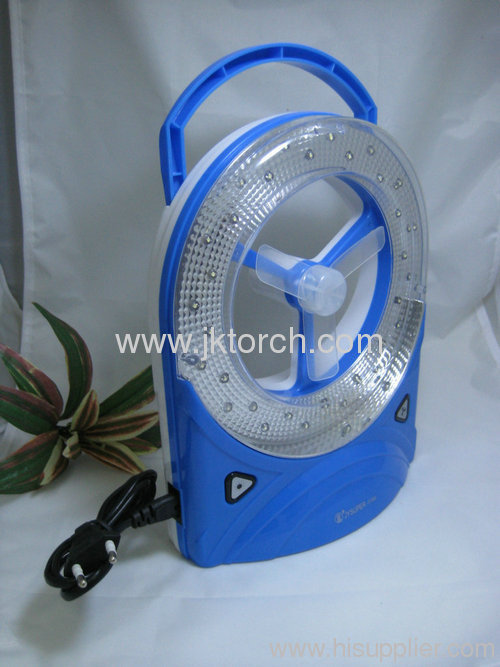 New design hot selling rechargeable LED flashlight fan