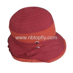 irregular brim ladies summer bucket hats