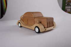 wecker wooden toy wooden car