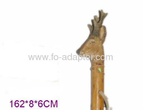 Popular Goat Shape Wooden Walking Stick