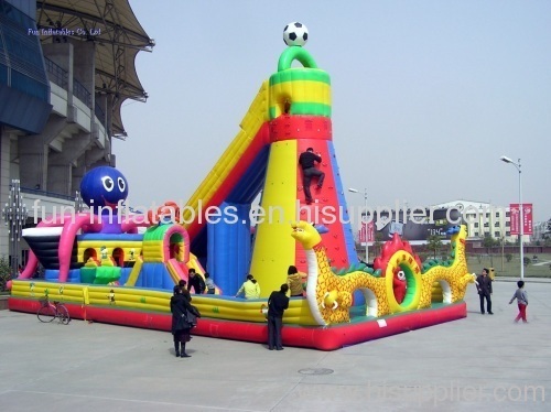 inflatable rock climbing wall / fun city