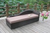 Patio leisure wicker chaise lounge