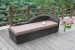 Outdoor leisure wicker chaise lounge