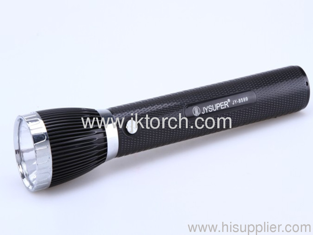 Aluminum high power rechargeable flashlight