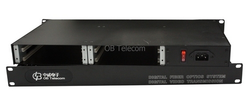 19 inch 1U Rack Mount Chassis for 4 slots of video fiber converter