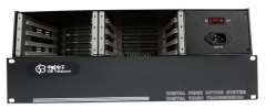 19 inch 2U Rack Mount Chassis for 8 slots of video fiber converter