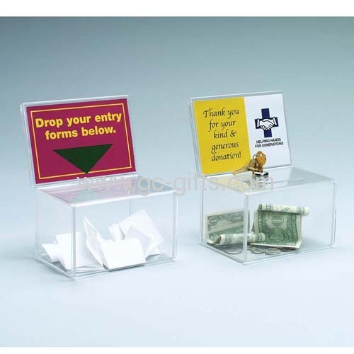 Clear acrylic coin banks