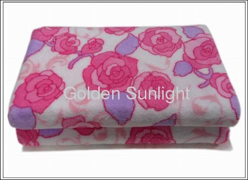 good quality stock Printed Coral Fleece blanket