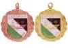 Brass / Copper / Pewter Custom Awards Medals with Soft Enamel, Gold / Copper Plated