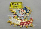 Custom Soft Enamel Zinc Alloy Radio Erft Carnival Medal with Clown Logo, Gold Plating