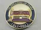 Gold Plating Metal Zinc Alloy, Iron, Brass Laser Engraved Personalized Coins / A.F. & A.M. Coin for