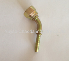 45° GB METRIC FEMALE 74° CORE SEAT HOSE FITTING