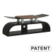 Wooden and Tempered Glass TV Stand