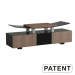 Wood & Tempered Glass TV Stand