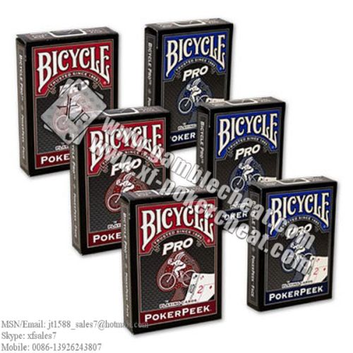 Bicycle marked cards for marked cards/poker cheat/poker analyzer/contact lens