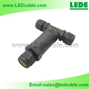 IP68 Waterproof 3-Pole T-Splitter Connector